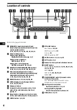 Preview for 4 page of Sony XR-C9100R Operating Instructions Manual