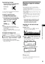 Preview for 9 page of Sony XR-C9100R Operating Instructions Manual