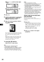 Preview for 16 page of Sony XR-C9100R Operating Instructions Manual