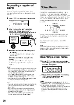 Preview for 20 page of Sony XR-C9100R Operating Instructions Manual