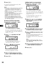 Preview for 28 page of Sony XR-C9100R Operating Instructions Manual