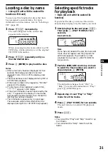 Preview for 31 page of Sony XR-C9100R Operating Instructions Manual