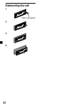 Preview for 20 page of Sony XR-CA300 - Fm-am Cassette Car Stereo Operating Instructions Manual