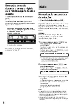 Preview for 74 page of Sony XR-CA300 - Fm-am Cassette Car Stereo Operating Instructions Manual