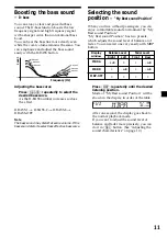 Preview for 11 page of Sony XR-CA320 Operating Instructions Manual