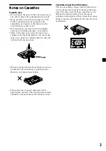 Preview for 3 page of Sony XR-CA360EE Operating Instructions Manual