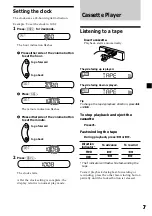 Preview for 7 page of Sony XR-CA360EE Operating Instructions Manual