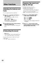 Preview for 10 page of Sony XR-CA360EE Operating Instructions Manual