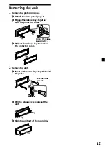 Preview for 15 page of Sony XR-CA360EE Operating Instructions Manual