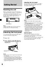 Preview for 6 page of Sony XR-CA370 Operating Instructions Manual