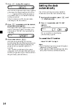 Preview for 14 page of Sony XR-CA370 Operating Instructions Manual