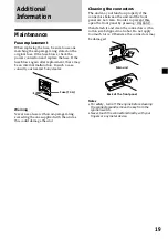 Preview for 19 page of Sony XR-CA370 Operating Instructions Manual