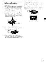 Предварительный просмотр 3 страницы Sony XR-CA400 Operating Instructions Manual