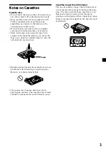 Предварительный просмотр 3 страницы Sony XR-CA420 Operating Instructions Manual