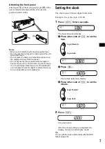 Preview for 7 page of Sony XR-CA430X Operating Instructions Manual