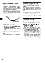 Preview for 18 page of Sony XR-CA430X Operating Instructions Manual