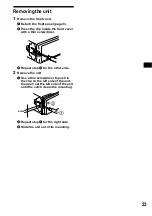 Preview for 23 page of Sony XR-CA430X Operating Instructions Manual