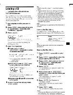 Preview for 19 page of Sony XR-CA600X - Fm/mw/sw Cassette Car Stereo Operating Instructions Manual