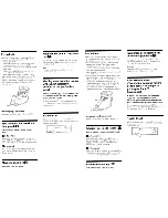 Preview for 37 page of Sony XR-CA600X - Fm/mw/sw Cassette Car Stereo Operating Instructions Manual