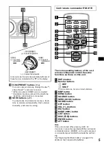 Preview for 5 page of Sony XR-CA640X Operating Instructions Manual