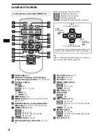 Preview for 4 page of Sony XR-CA800 Operating Instructions Manual