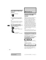 Предварительный просмотр 10 страницы Sony XR-F21RDS Operating Instructions Manual