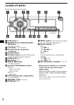 Предварительный просмотр 4 страницы Sony XR-F5100EE Operating Instructions Manual