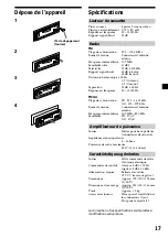 Preview for 53 page of Sony XR-L240 Operating Instructions Manual