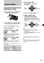 Предварительный просмотр 11 страницы Sony XR-M500R Operating Instructions Manual