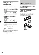 Preview for 20 page of Sony XR-M500R Operating Instructions Manual