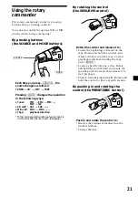 Preview for 21 page of Sony XR-M500R Operating Instructions Manual