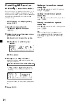 Предварительный просмотр 34 страницы Sony XR-M500R Operating Instructions Manual