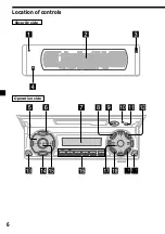 Предварительный просмотр 6 страницы Sony XR-M550 Primary Operating Instructions Manual