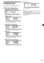 Предварительный просмотр 9 страницы Sony XR-M550 Primary Operating Instructions Manual