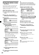 Предварительный просмотр 14 страницы Sony XR-M550 Primary Operating Instructions Manual