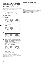 Предварительный просмотр 28 страницы Sony XR-M550 Primary Operating Instructions Manual