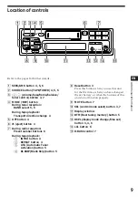 Предварительный просмотр 9 страницы Sony XR-T200 Operating Instructions Manual