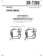 Предварительный просмотр 17 страницы Sony XR-T200 Service Manual