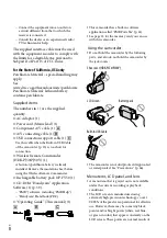 Preview for 8 page of Sony XR160 Operating Manual