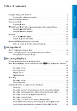 Предварительный просмотр 3 страницы Sony XR500VE Handbook