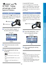 Предварительный просмотр 12 страницы Sony XR500VE Handbook