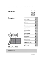 Sony XR65A95K Reference Manual preview