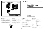 Sony XS-4624 Instructions preview