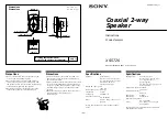 Sony XS-5726 Instructions preview