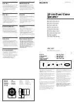 Sony XS-A1013 Installation/Connections preview