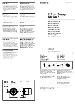 Sony XS-A823 Installation/Connections предпросмотр