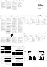 Sony XS AW81P5 Operating Instructions preview