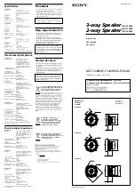 Preview for 1 page of Sony XS-F1024R Instructions