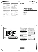 Preview for 1 page of Sony XS-F1622 Instructions