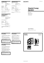 Sony XS GT5725A Instructions preview